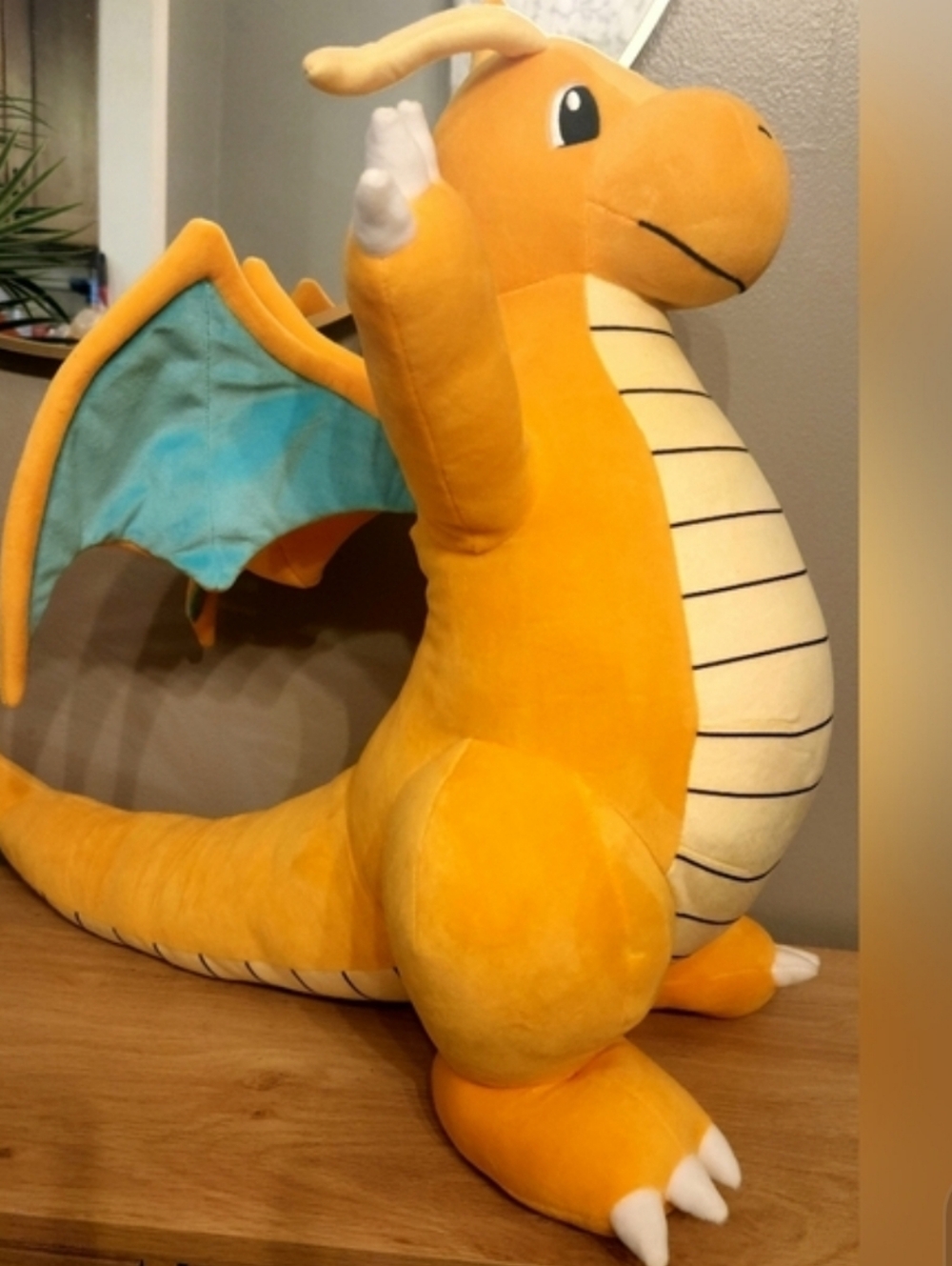 NWT Jumbo Authentic Pokemon Dragonite Dragon Flying-Type Plush Huge 2ft
